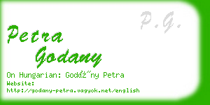 petra godany business card